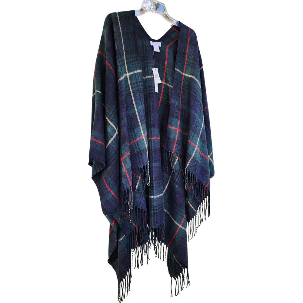 Blanket Shawl, Tartan Plaid by Sole Society NWT
